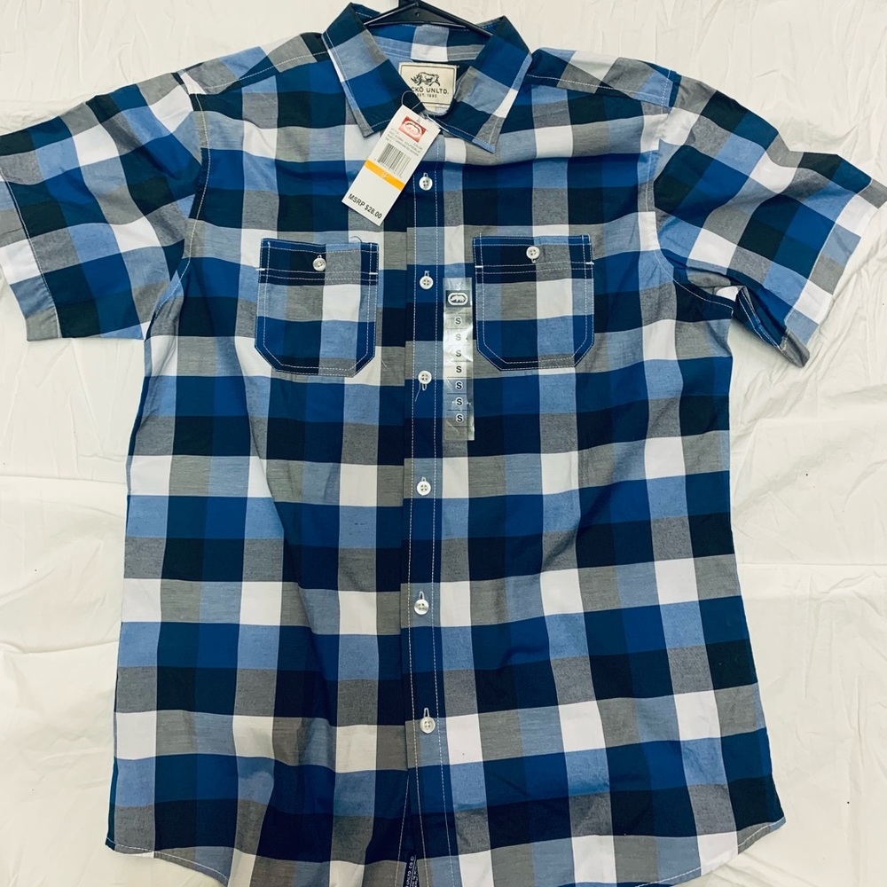 Echo button down short sleeve shirt
